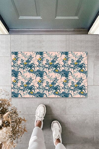 Dormot Home Višenamenski Digitalna štampa praškasti žuti cvetni otirač za unu...