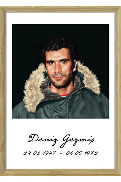 hediyeniburadabul Deniz Gezmiş Designed Wooden Poster