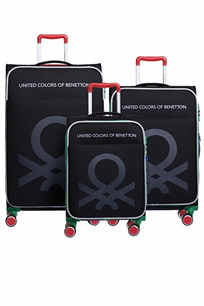 United Colors of Benetton 14bnt2200-set-s Siyah Unisex 3 Lü Set Bavul