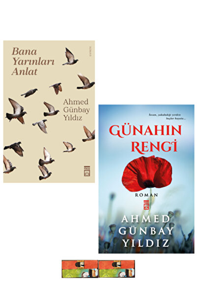 Timaş Yayınları Günahın Rengi,Bana Yarınları Anlat-Ahmed Günbay Yıldız 2 muht...