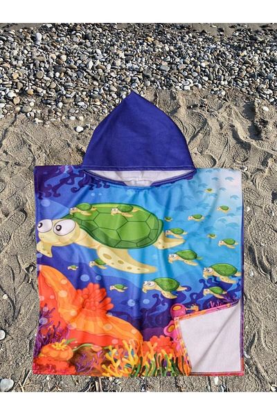 Dotamess Sea and Beach Towel for Children - Poncho