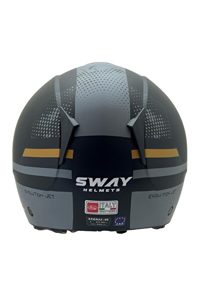 Sway 715 GEMINI SİYAH-GRİ KASK