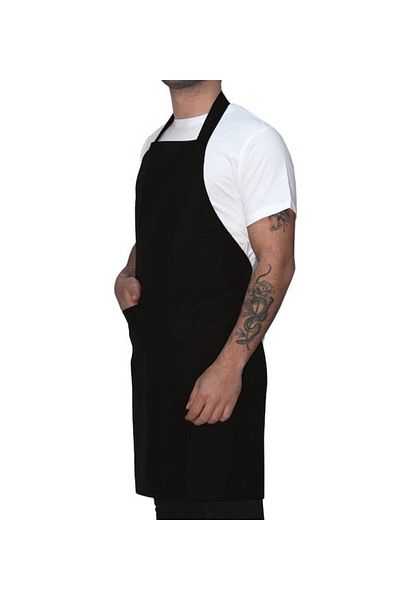Biz Class Chef Waiter Cafe Cook Barista Black Apron Kitchen Apron with Pocket Masterchef Cafe Apron Restaurant