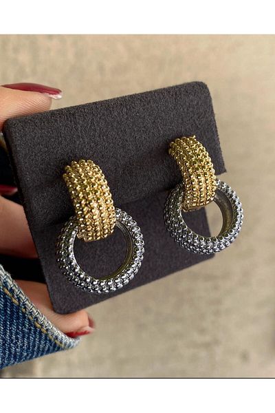 DEMOKAN Special Series Women's SGM Earrings - Double Snap Design