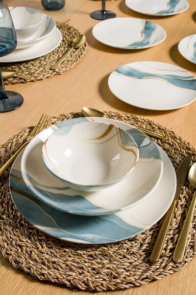 ChiChi HOME Breeze 6 Kişilik 24 Parça Porselen Yemek Seti