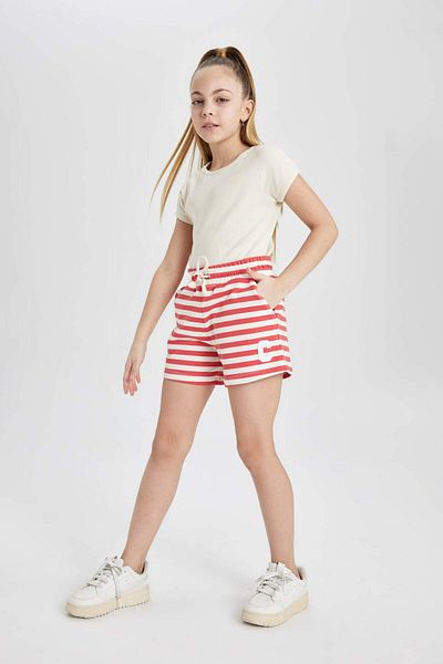 DeFacto Girl's Striped Shorts A2466a823hs