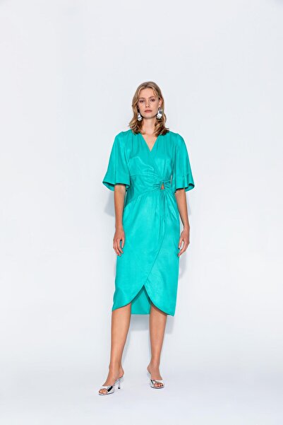 KAMEYA KRUVAZE CUT OUT ELBİSE 24S40436