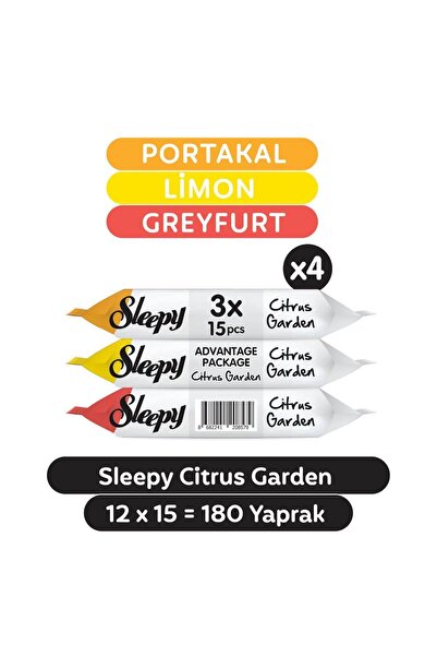 Sleepy Citrus Garden Cep Mendili 12x15 (180 YAPRAK)