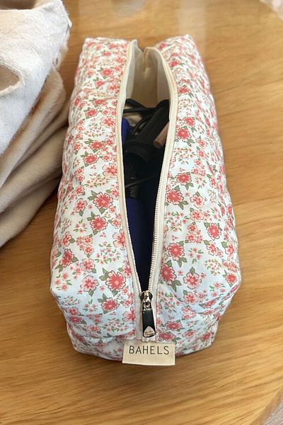 BAHELS Чанта Viral Pattern XL Size, пътна чанта за всички видове стилизиране на коса