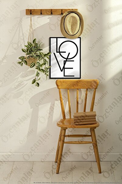 ÖZCANLAR ÇERÇEVE Love Temalı Çerçevesiz Çerçeve Görünümlü 1 Parça Mdf Duvar Tablo Tekli Mdf Tablo Set