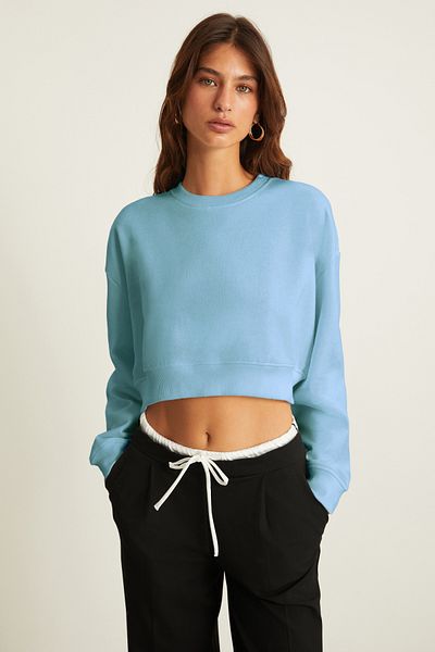 GRIMELANGE VESNA Damen Sweatshirt mit Rundhalsausschnitt in grün