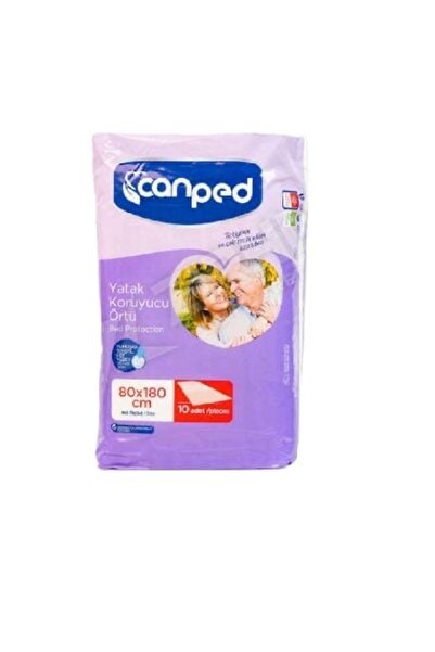Canped غطاء حامي المرتبة (حفاضات المرضى) 80x180 سم 10 ورقات