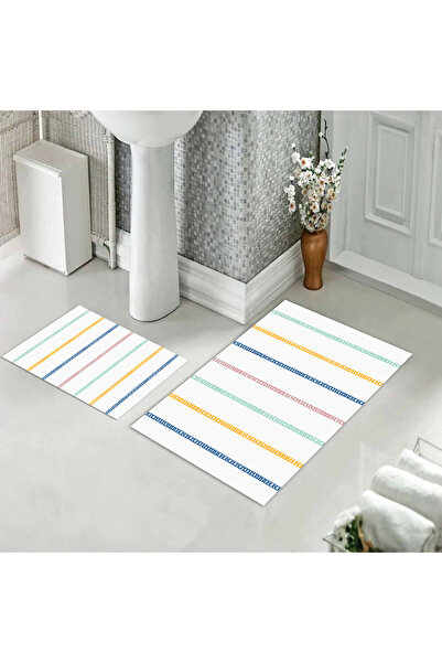 Evmila Σετ χαλάκια μπάνιου με σχέδια, μαλακά και ανθεκτικά - Πλένονται στο πλ...