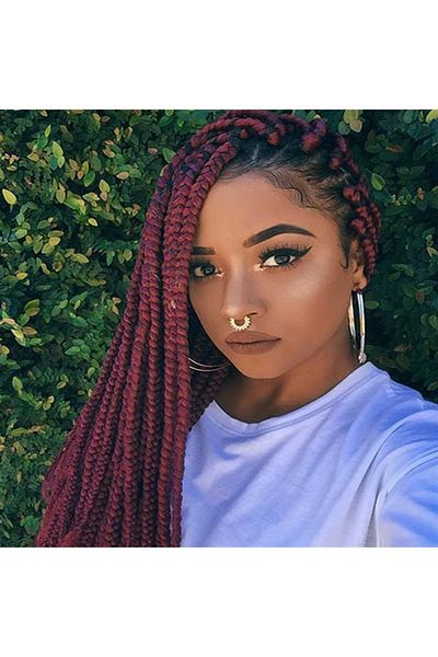 Esperer Synthetic Hair Dark Red For African Negro Braid And Rasta
