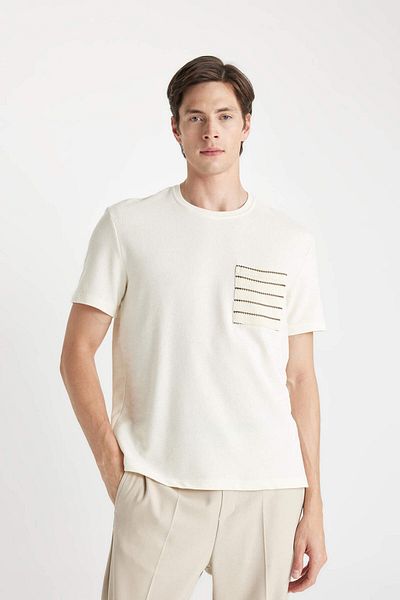 DeFacto T-shirt Regular Fit Crew Neck