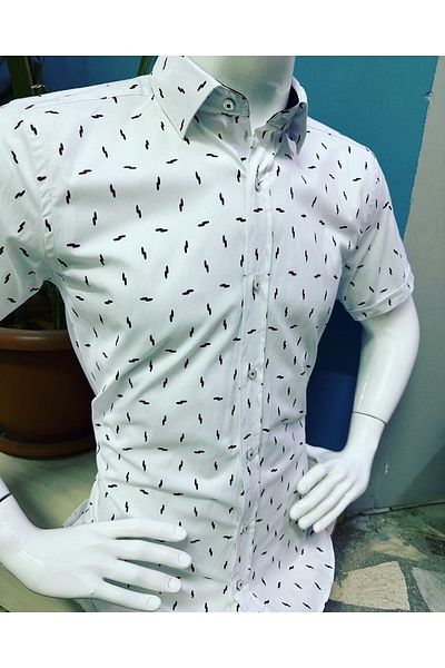 CLASSO Lycra Printed Short Sleeve Shirt