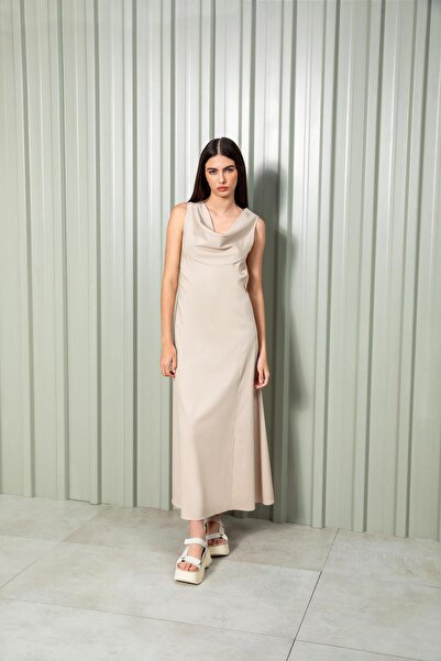 KAMEYA DEGAJE YAKA ELBİSE 24S40511