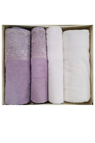 Özdilek Fıdelya Laced 4 Piece Best Set - Σετ μπάνιου