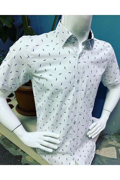 CLASSO Lycra Printed Short Sleeve Shirt