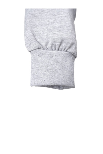 RELAXIA Μακρυμάνικο μπλουζάκι από χτενισμένο βαμβάκι ανδρικό γκρι μελανζ