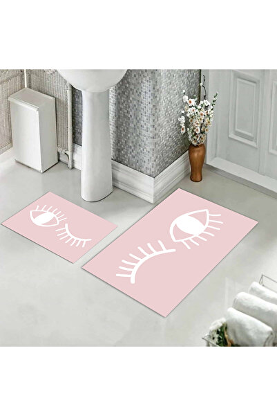 Evmila Σετ χαλάκια μπάνιου με σχέδια, μαλακά και ανθεκτικά - Πλένονται στο πλ...