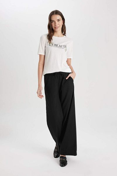 DeFacto Wide Leg Wide Leg Trousers Y6981az23au