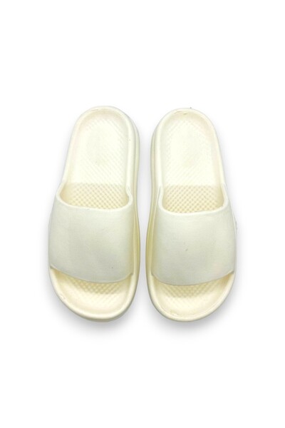 TrineBear Casual Non-Slip Home Slippers for Men and Women - Soft Sole, Stylish Design BEIGE CREAM BLACK PINK COLOR