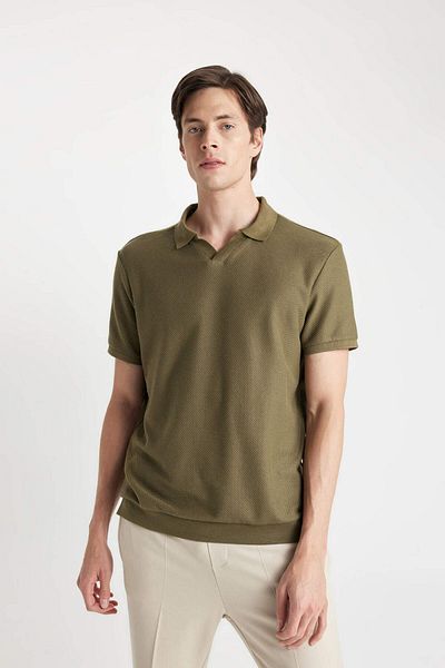 DeFacto Polo tričko Regular Fit s krátkým rukávem A6849x23hs