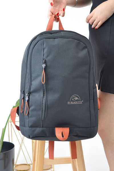 AGOÇANTA Black Unisex Backpack and School Bag