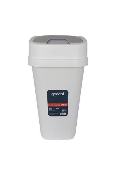 Gondol Sabrina Kapaklı Çöp Kovası, Plastik 10 Lt Kombin Renkli