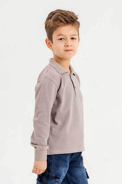 Gold Class Kidswear Shirt Collar Boy Sweatshirt