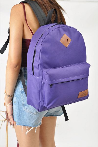 AGOÇANTA Purple Unisex Backpack And School Bag