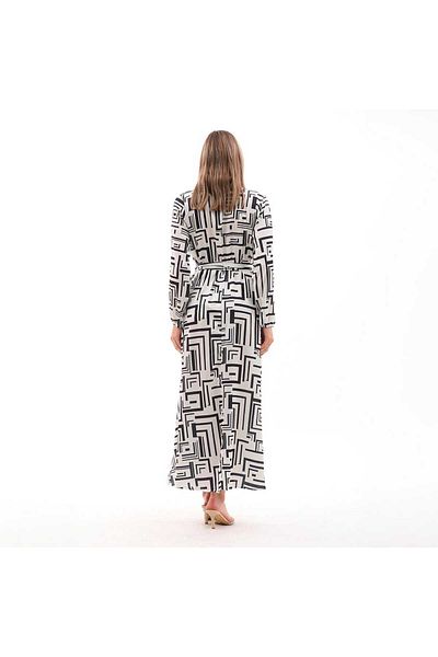 CİXAPLE Satin Printed Dress Design