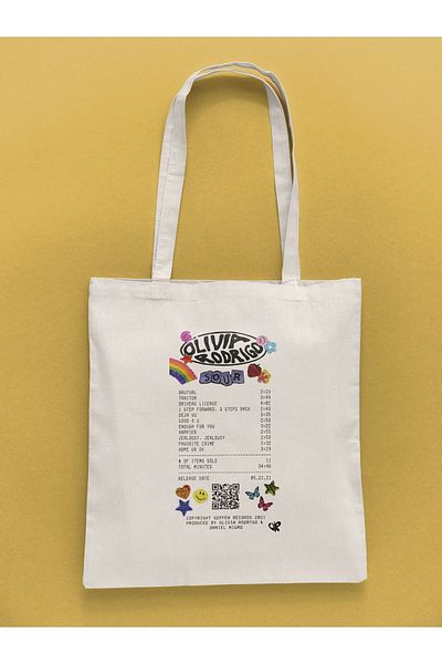 daystore Olivya Rodrigo Sour Printed υφασμάτινη τσάντα
