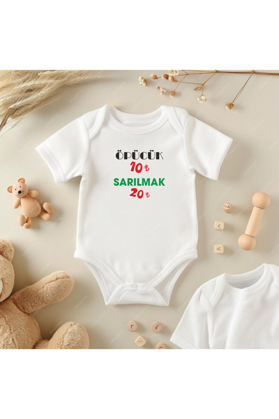 kiss 10 cuddle 20 printed cotton baby bodysuits