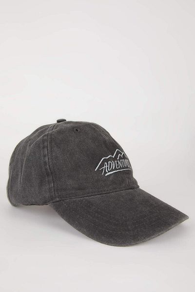 DeFacto Men's Embroidered Cotton Cap Hat Z3444az23sm