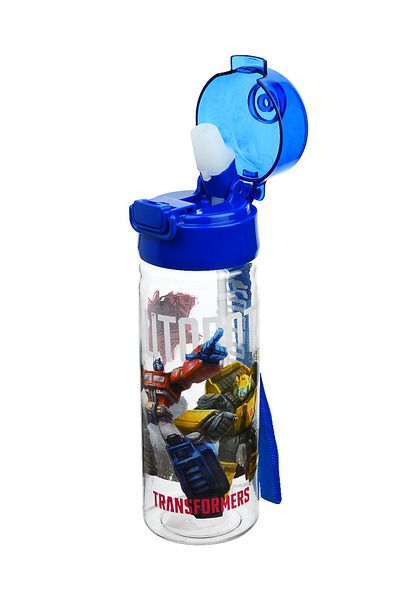 Calke Transformers 500ml Polycarbonate Bpa Free Children's Water Bottle with Straw