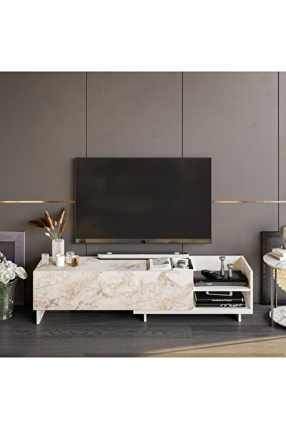 Decorotika PARİON TV ÜNİTESİ BEYAZ EFES