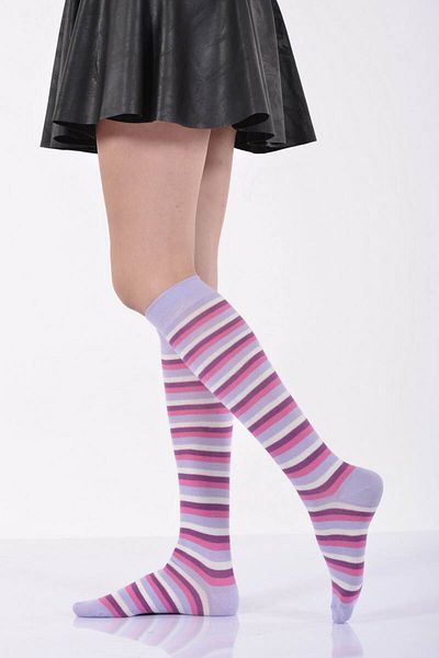 Lateks Çorap Дамски чорапи до коляното Idilfashion с кръгла форма - лилави - (ЕДИНЧНИ)