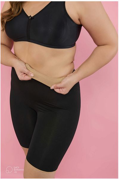 Yeni İnci Recovery and Firming Double-Sided Women's Corset - Skin Color Black