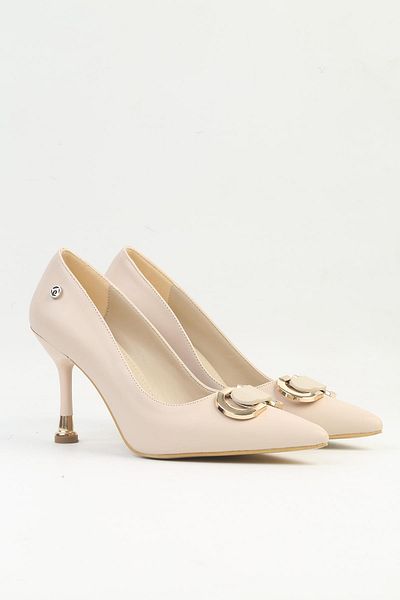 Pierre Cardin ® |   Pc-54021 - Cream - Women's Heeled Shoes