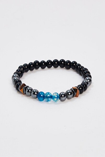 Tudors سوار أسود من الحجر الطبيعي للجنسين