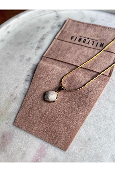 Miltonia قلادة حجر القمر الطبيعي