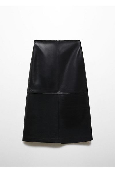 MANGO Woman Women's Black Skirt - Model57085985