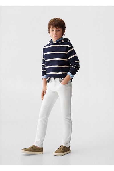 MANGO Woman Blugi albi băieți -67161505