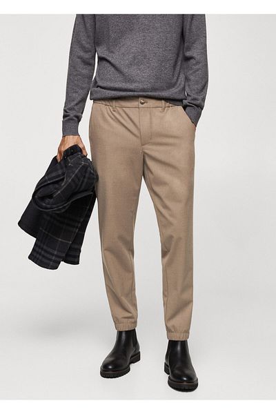 MANGO Men's Beige Pants67140253