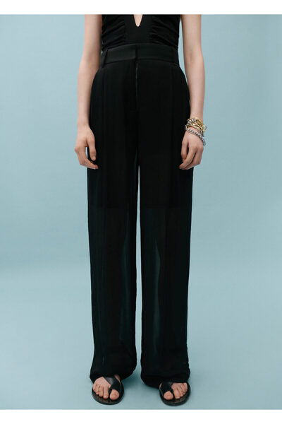 MANGO Siyah Kadın  Pantolon 67018662