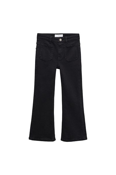 MANGO Woman Girl's Black Denim Jeans -67130467
