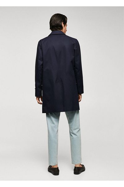MANGO Ανδρικό παλτό Navy Blue57184385