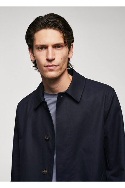 MANGO Lacivert Erkek  Kaban 57184385